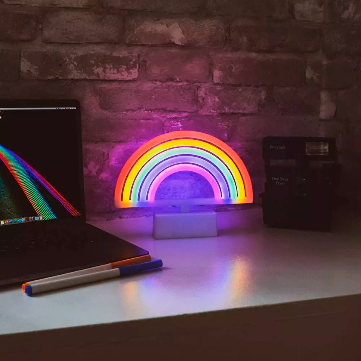 Lampara De Escritorio Arcoiris Led Neon