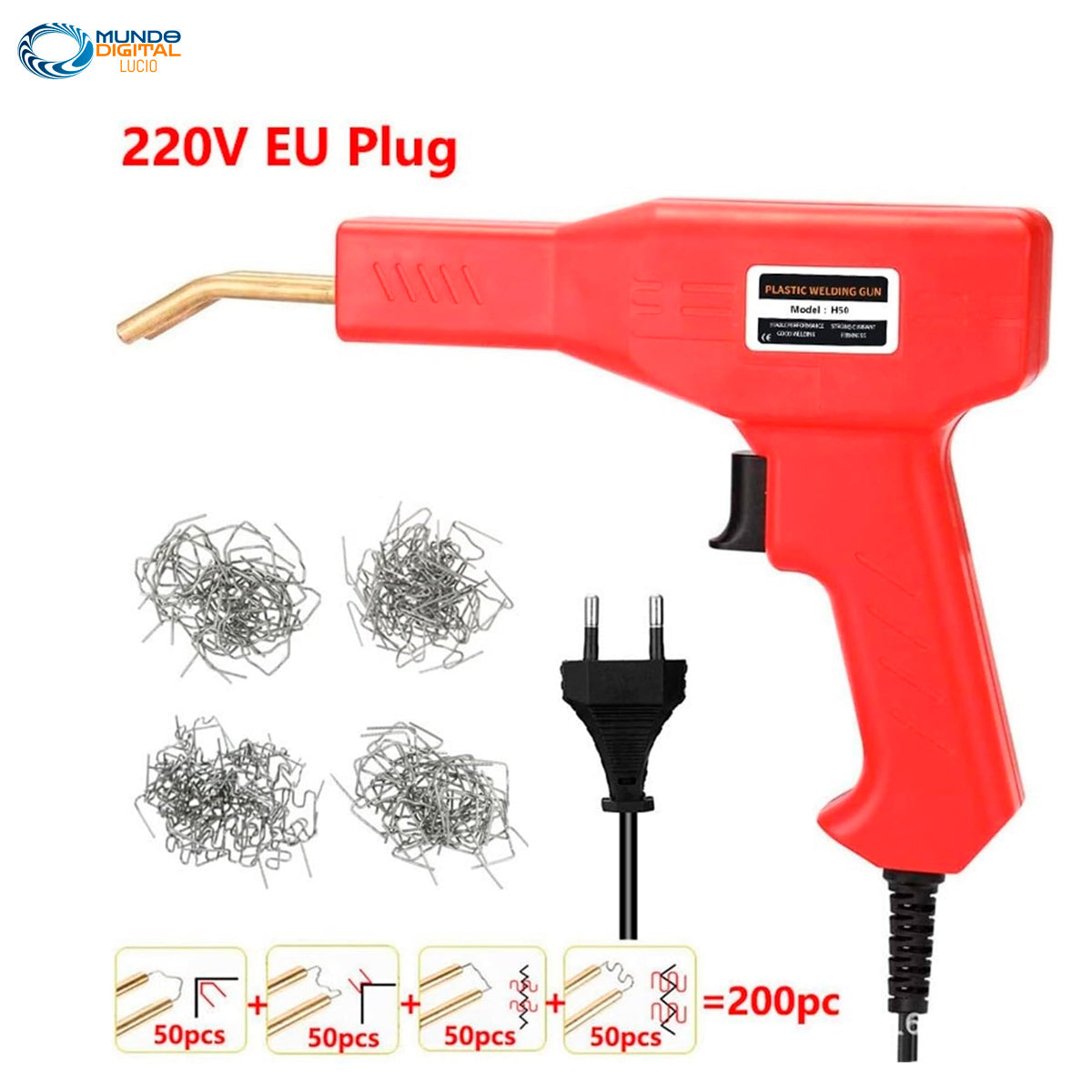 Set  Pistola de Reparacion Soldadura para todo Tipo de Plásticos 50Watts