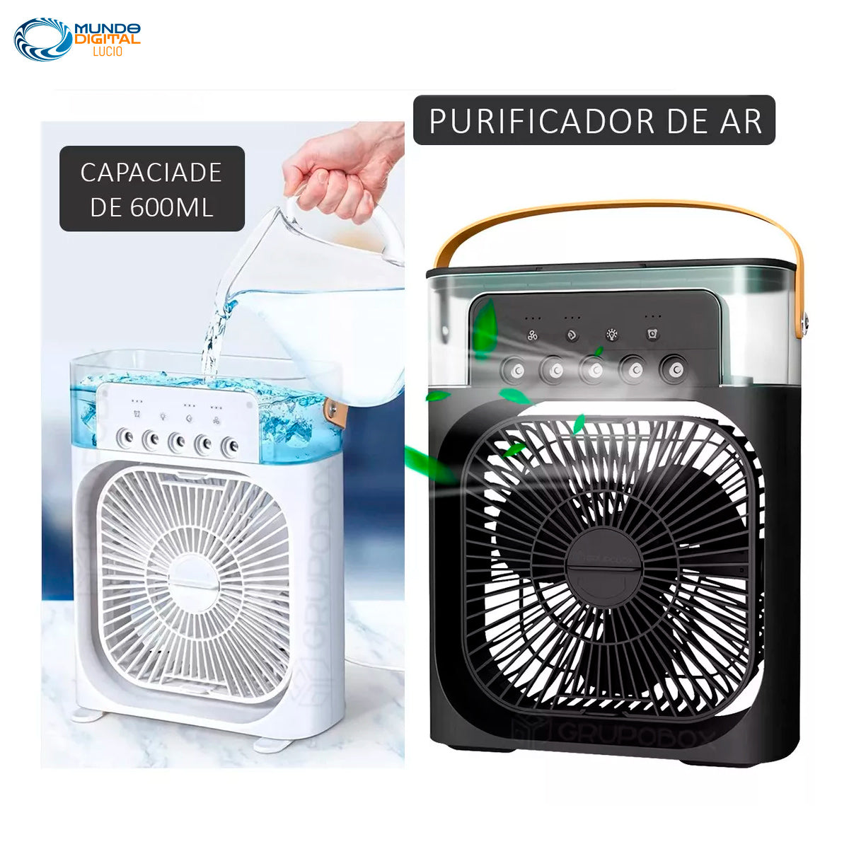 Mini Ventilador Humidificador de aire Portatil